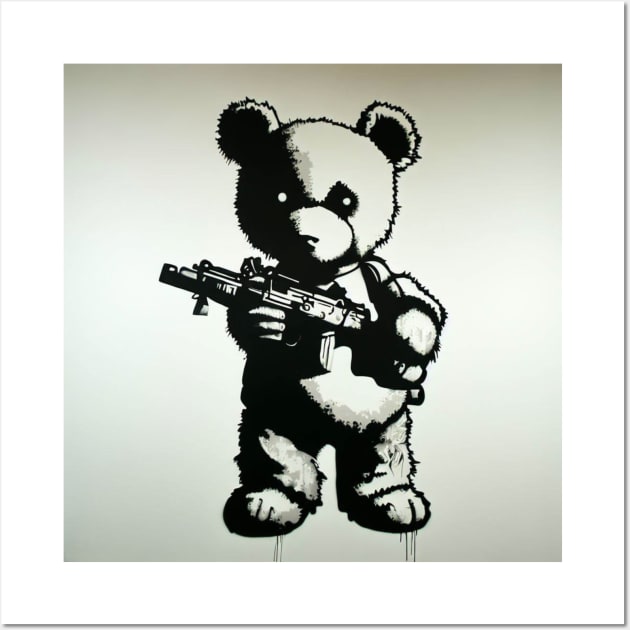 GRAFFITI BEAR Wall Art by abovetheundergroundbrand